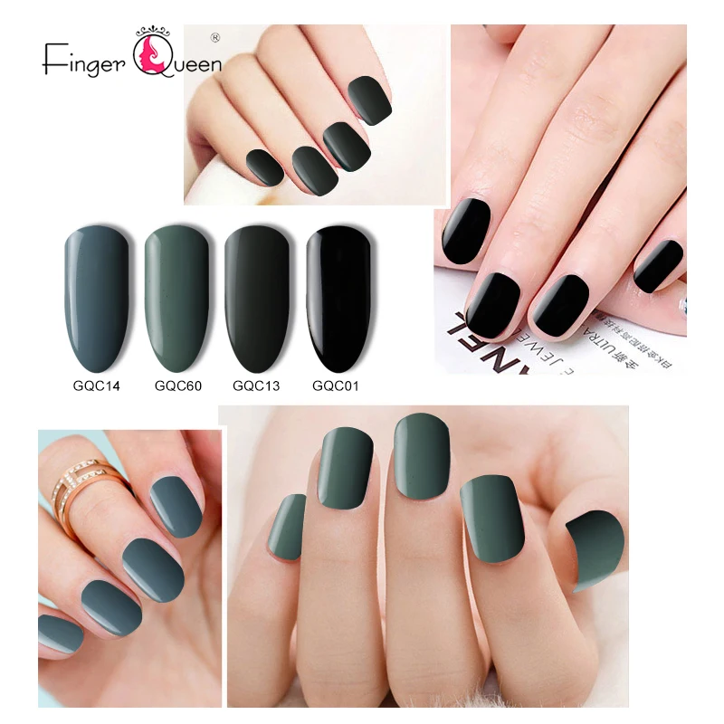 Гель-лак для ногтей серии Fingerqueen Light, Полупостоянный УФ-эмаль, гибридный гвоздь, дизайн для дизайна ногтей, желтый маникюр
