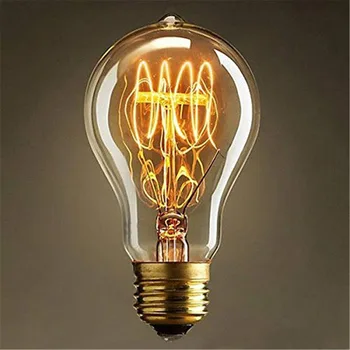 

A19 Incandescent Bulbs Vintage Edison Light Bulbs E27 Antique Light Clear Glass 40W 110V/220V Lamp Home Decoration JS22