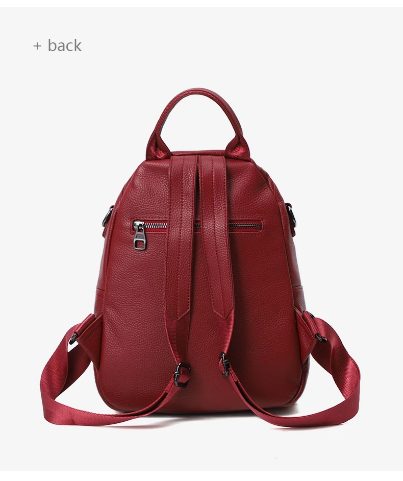stylish backpack purse Soft Cowhide Leather Flap Backpack 2022 Fashion Multifunctional Anti-theft Design Backpacks Simple Outdoor SchoolBag Book Girls best Stylish Backpacks
