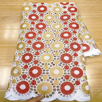 

New Design Nigerian Lace Fabric High Quality Cotton African Dry Lace Fabric For Wedding Swiss Voile Lace In Switzerland ! L72502