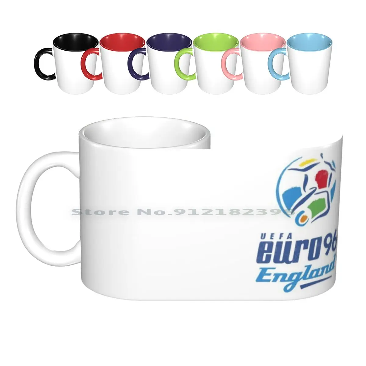 Керамические кружки Euro 96, Англия 052120-Kerlz, кофейные чашки, кружка для молока и чая, футбольный мяч, Англия, футбол, Англия, Англия, футбол, Англия