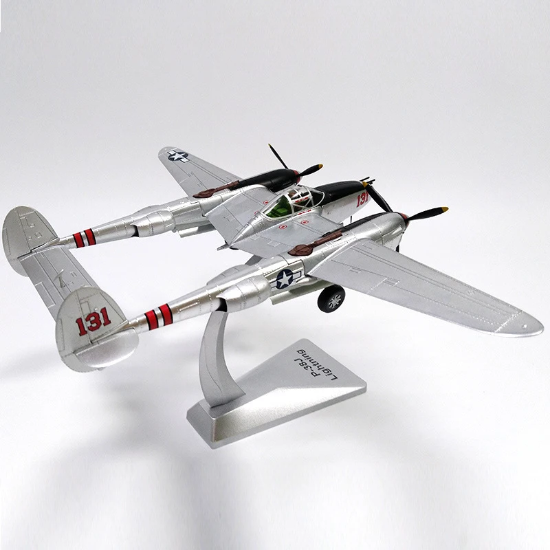 1/48 весы летательный аппарат ВВС США из сплава модель P38 с подсветкой детские