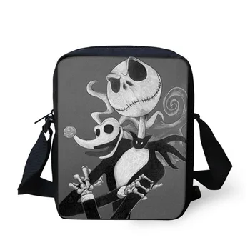 

2020 Fashion Crossbody Bags Cool Halloween Skull Printed Small Messenger Bags Shoulder Bags For Boys Girls Student Book Bag