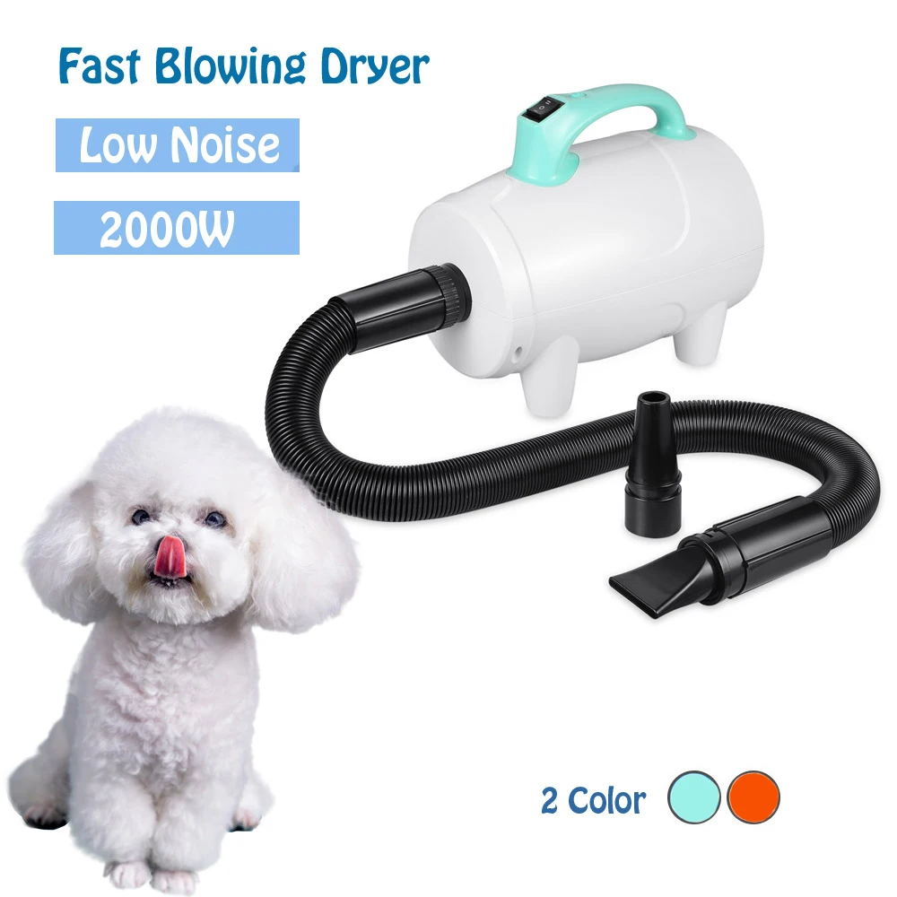 2020 Cheap Dog Grooming Dryer 2000W Pet Hair Dryer Blower 220v Orange