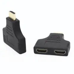 HDMI порт штекер 2 Женский сплиттер кабель Профессиональный 1 в 2 выход HDMI конвертер Sup порт s 1080P