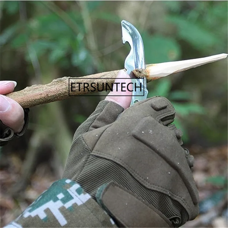 50pcs Stainless Steel Spoon Picnic Camping Knife Whistling Portable Restaurant Outdoor Dining Tool Camping Equipment Wholesale