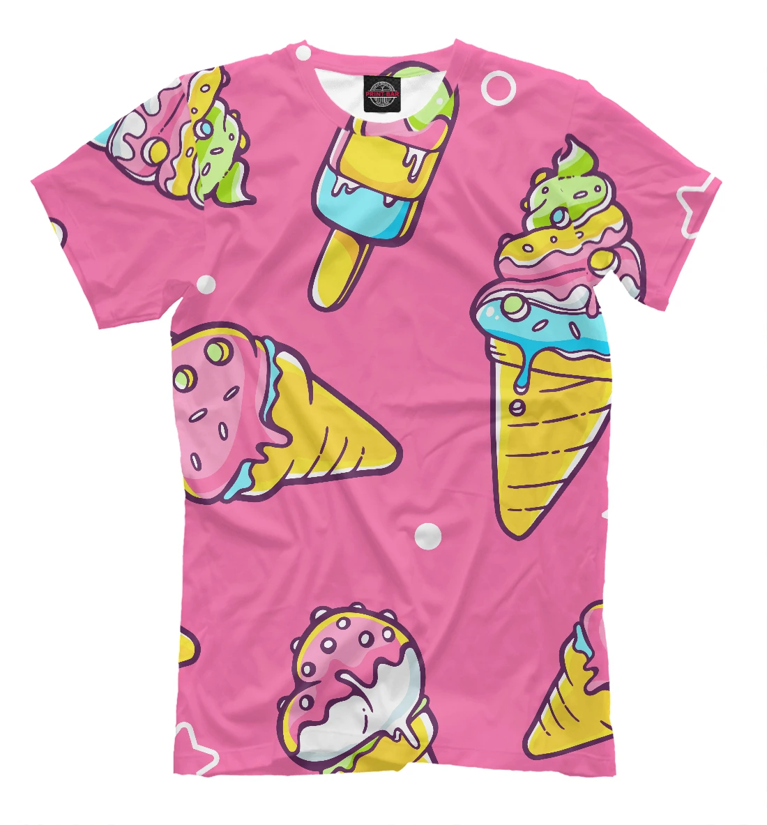 T shirt ice cream (food) discount drawing | Мужская одежда