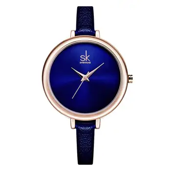 

Women Quartz Waterproof Quartz Belt Round Luxury Stainless Steel Student Watch Lady Casual Wristwatch