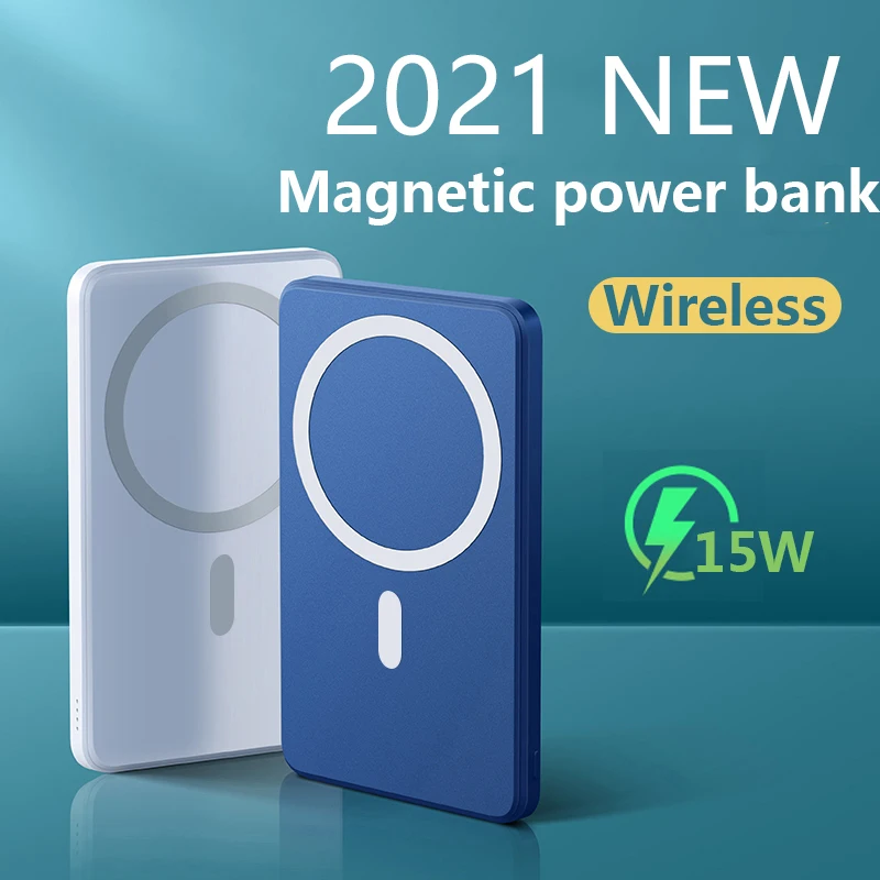 10000mAh Portable Mini Magnetic Wireless Power Bank 15W Fast Charger For Apple iphone13 12 Pro Max Mobile Phone External Battery | Мобильные