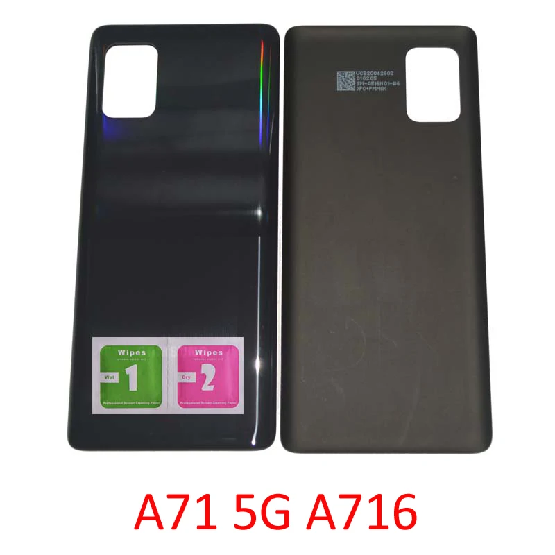 

Rear Housing Back Cover For Samsung A71 5G A716F A716U A716B A716N A716S A716 Original Phone Chassis Back Panel Door + Adhesive