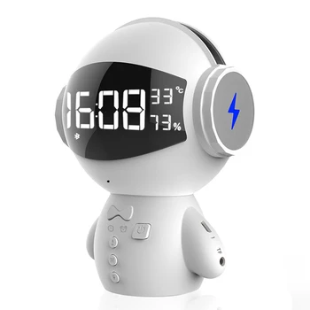 

Promotion Cute Intelligent Robot Bluetooth Speaker M100 Smart-Robot Bass Portable Bluetooth Speakers For Power Bank alarm clock