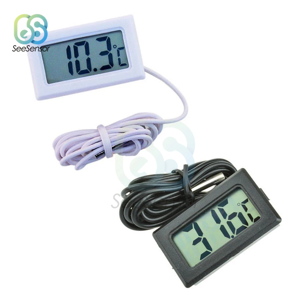 Мини цифровой ЖК-термометр удобный датчик температуры измеритель влажности гигрометр манометр холодильник, аквариум мониторинг
