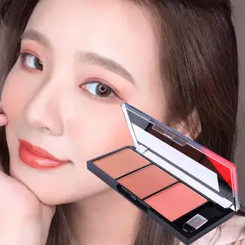 

Easy To Wear Face Blush Palette Makeup Natural Powder Rouge Women Makeup Natural Blush Palette Durable Colors Blush With Brush