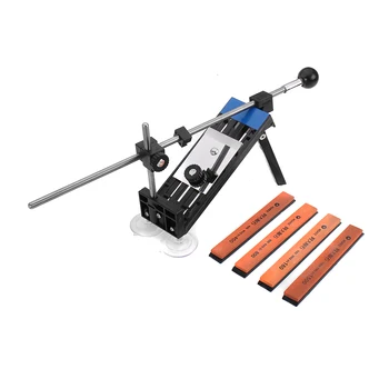 

kitchen knives sharpener Iron Steel Kitchen Sharpener Professional Kitchen Knife Sharpener Tools With 4 Stones Whetstone & bag