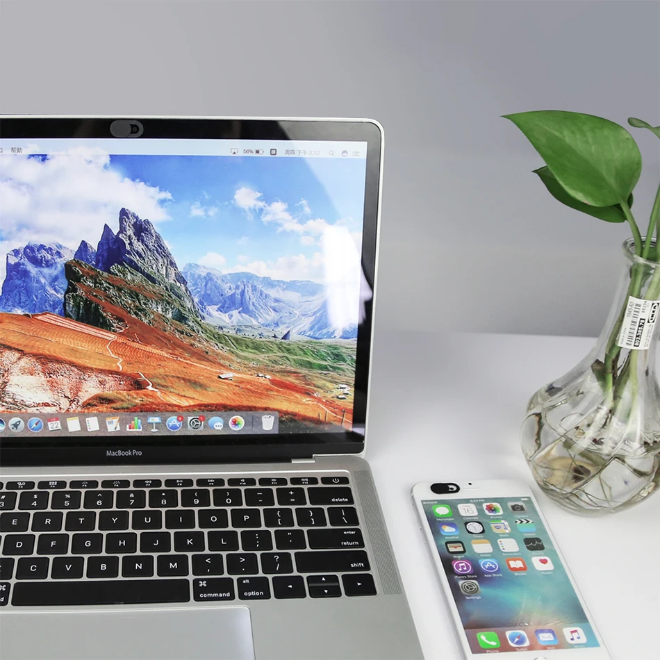 !ACCEZZ 12pcs Webcam Cover Shutter Laptop Camera Magnet Plastic Slider Micro Lens For iPad Macbook Tablet Phone Privacy Sticker (7)