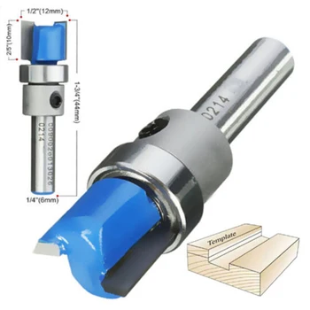 

1x Shank Round 1/4 Straight Flute Attachment Router Bit Carving Rotary Milling