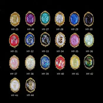 

20Pcs/ Set DIY Nail Art Tips Crystal Drill Glitter Rhinestone 3D Nail Decor Accessories EY669