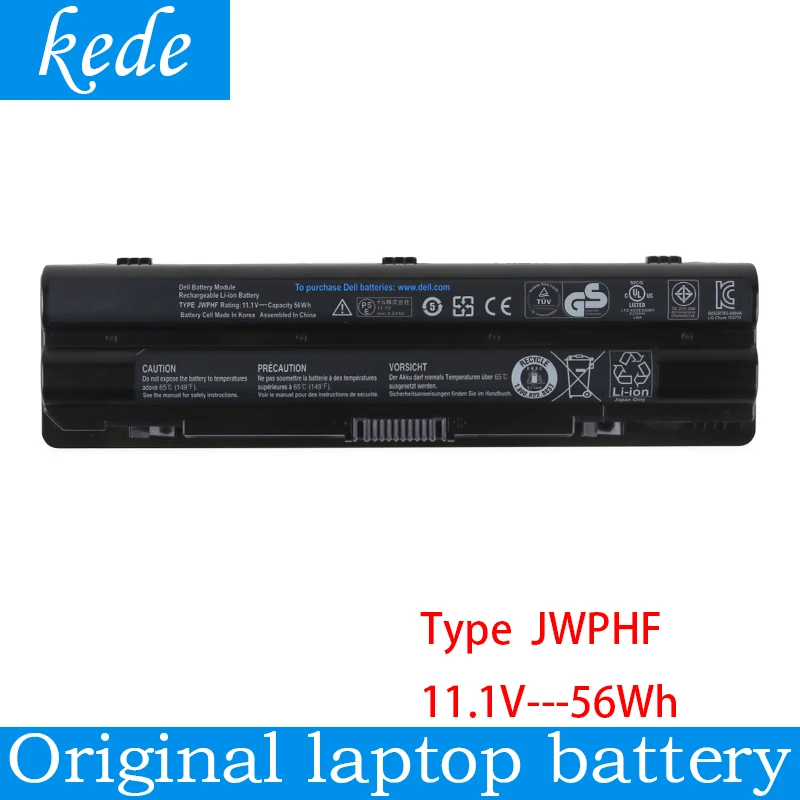 Kede original laptop battery JWPHF For Dell XPS 14 15 17 L401x L501x L502x L701x L702x L721x