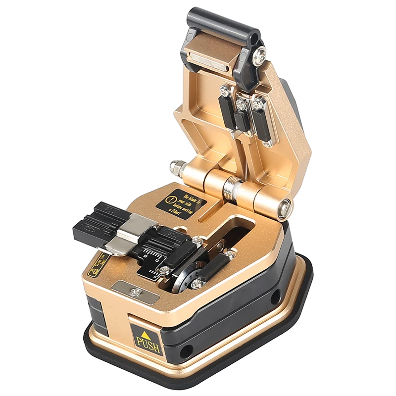 Fiber Cleaver Black Gold SKL-6C Cable Cutter FTTH Fiber Cleaver Tool Cutter High-precision Cleaver 16-sided Blade