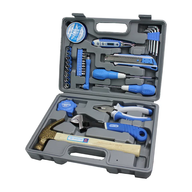 

AFA Tektronix AK-YH997 35-Piece Household Combination Tool Kit Nonwoven Bag Colorful Box Packaging