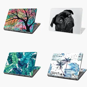 

Adult Black Pug laptop skin stickers 15.6" notebook sticker computer decal 17" 14" 13"for mac pro xiaomi lenovo hp