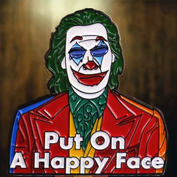 

2019 Joke Origin Stylish Personality Metal Brooch Joke Cosplay Props Accessories Holiday Gift