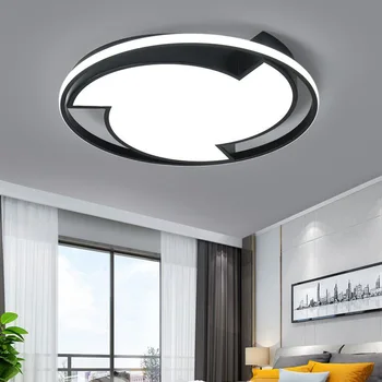 

Creative LED bedroom ceiling lamp home bookstore lamp round aluminum hotel guest room master bedroom balcony lighting