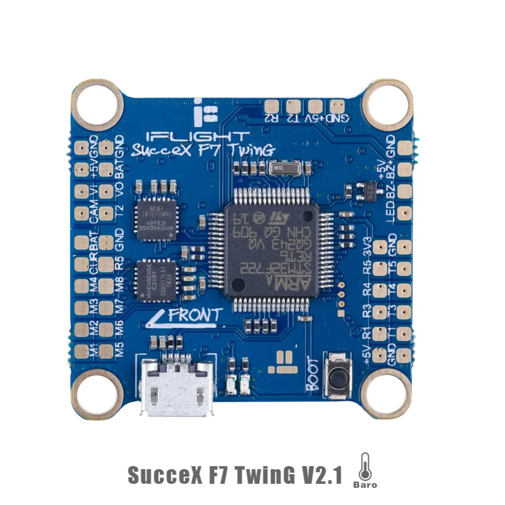 Контроллер полета iFlight sucex F7 TwinG V2.1 STM32F405R6T6 двойной ICM20689 с барометром SPI/OSD/Blackbox/beper/BEC для FPV RC