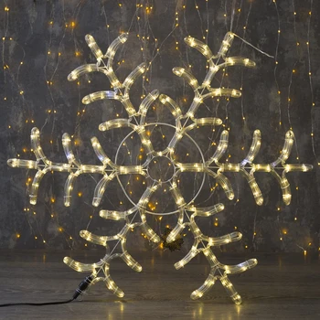 

Duralight figure "Snowflake" 80x80 cm, 240/40 LED, flickering, 220V, T / WHITE-WHITE 3661975