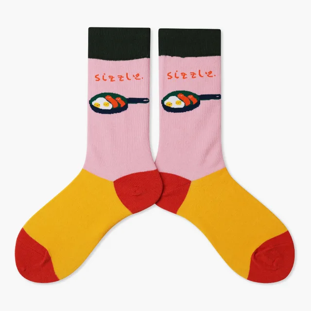 Autumn/Winter Couples Skateboard Sox Creative Abstract Art Harajuku Hip Hop Streets Tide Socks Colorful Funny Socks Skarpetki 4
