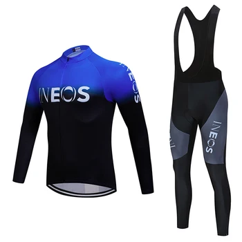

INEOS2020 autumn and winter bicycle men's riding suit bicycle outdoor mountain bike clothes warm plus velvet suit
