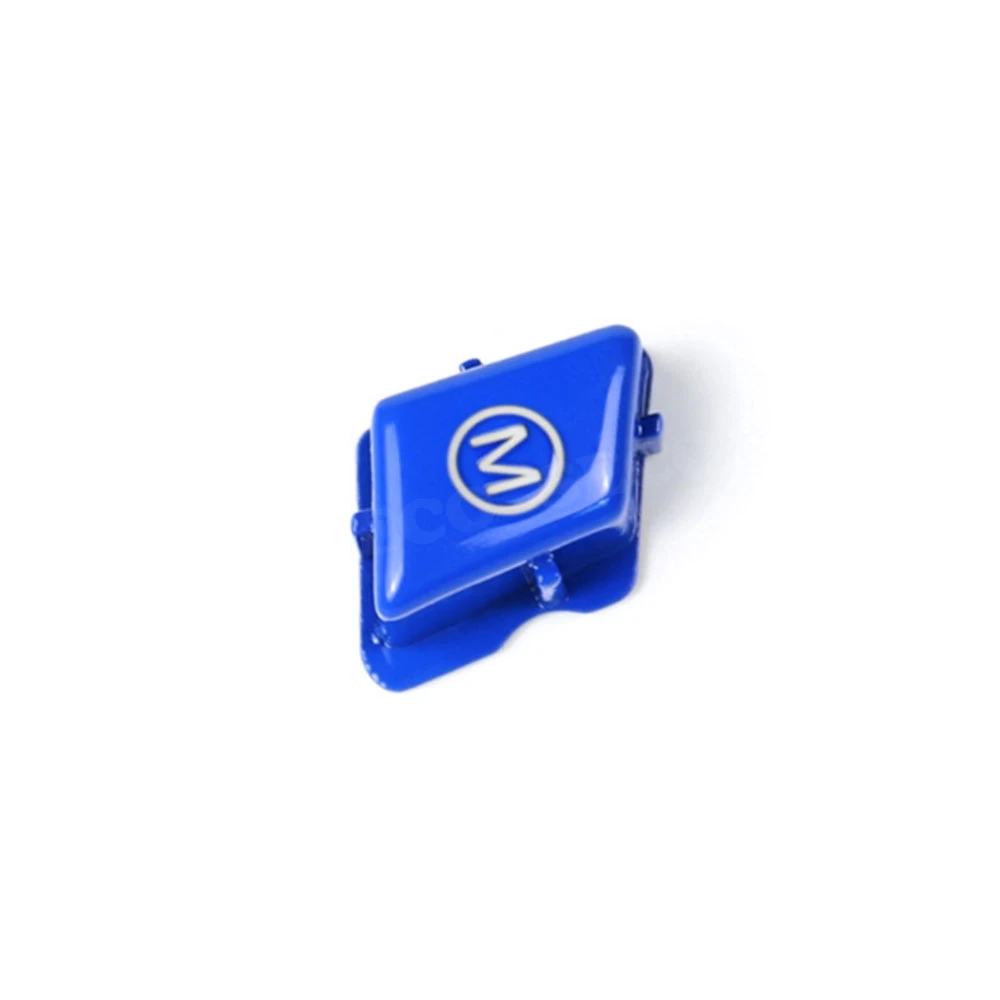 Рулевое колесо M режим для кнопки переключателя крышка пульт дистанционного управления для BMW 1 3 серии E81 E82 E87 E88 2004-2011 E90 E92 E93 M1 M3 2007-2013 - Название цвета: Синий