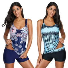 JAYCOSIN, Длинная летняя консервативная юбка, купальник для женщин, плюс размер, градиентный танкини, бикини, купальник, купальный костюм