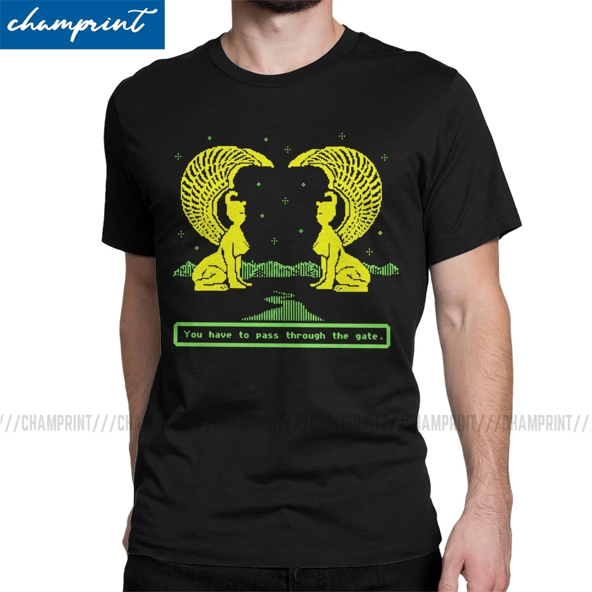 Amazing NeverEnding Trail T-Shirt Men Cotton T Shirt Oregon Retro Multnomah Video Game Geek Tees Plus Size Clothing | Мужская одежда