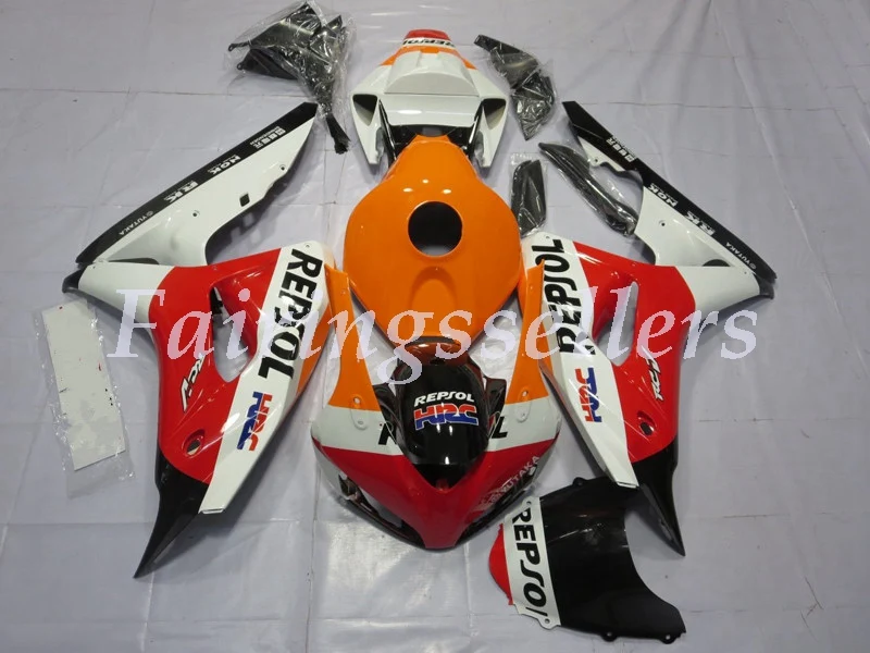 

Injection mold New ABS Full Fairing Kit Fit For Honda CBR1000RR 06 07 2006 2007 1000RR Fairings Orange Repsol