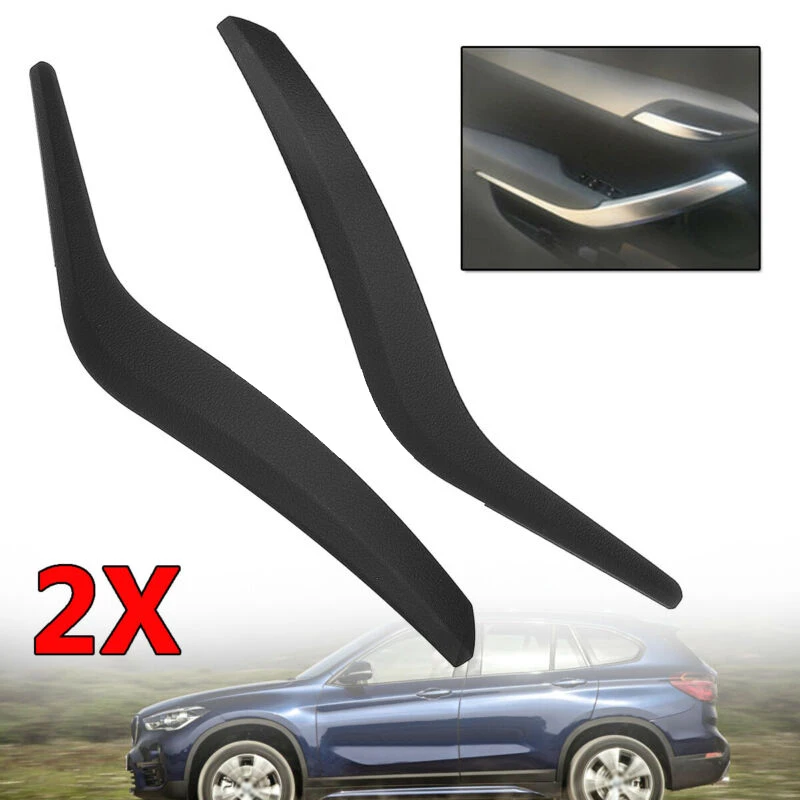 2* Черная Левая Правая сторона внутренняя дверная панель ручка Накладка ABS для BMW X1 E84