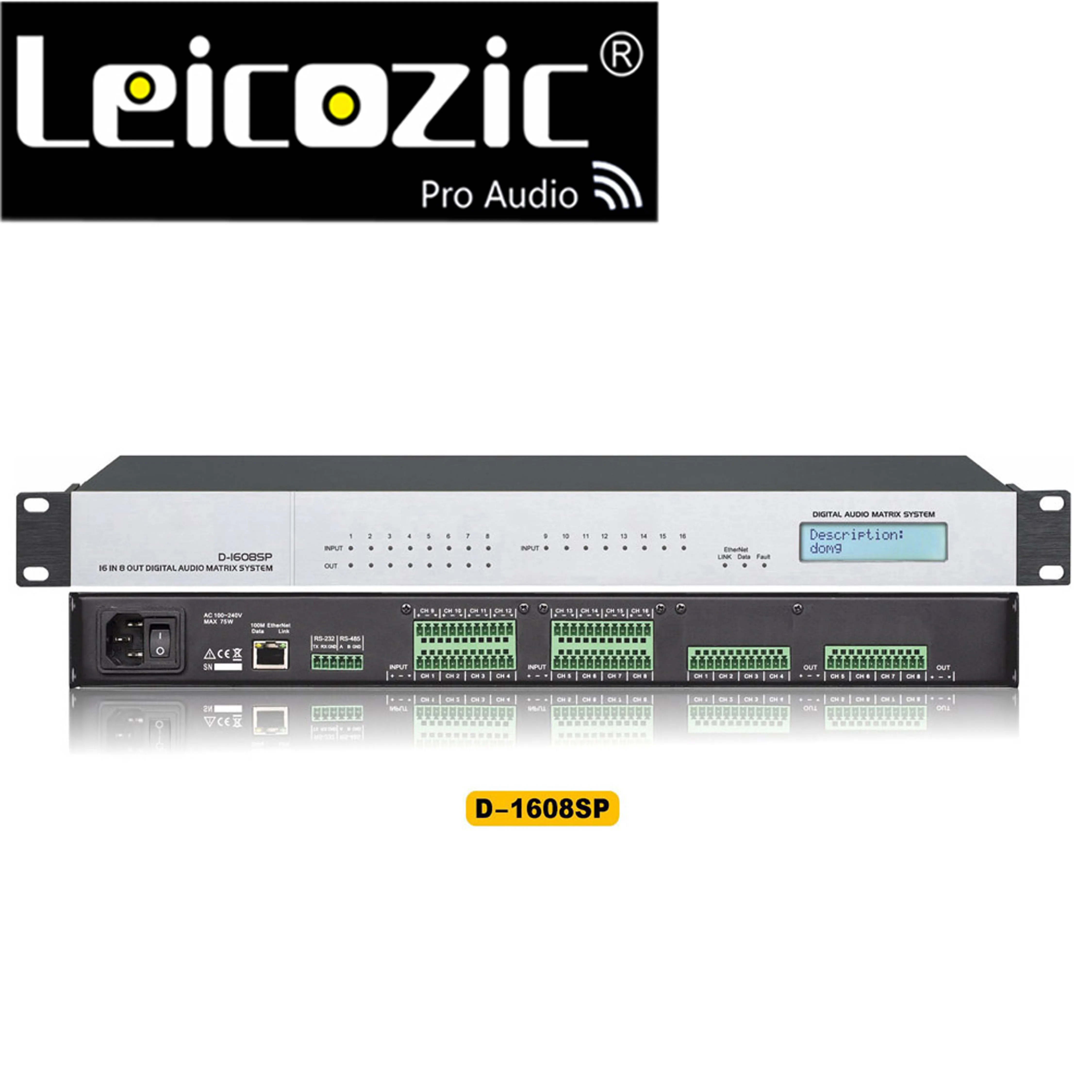 D-1616SP Digital Audio Matrix Processor DSP 16