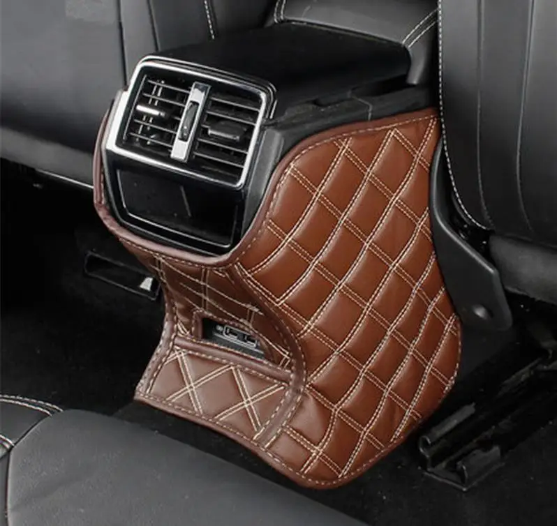 Автомобильный Стайлинг для Skoda Kodiaq GT, Автомобильный интерьер, полиуретановая защита заднего сиденья, коврик против ударов