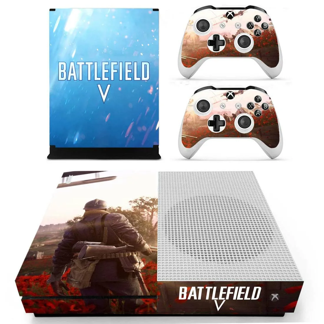 Battlefield 5 Кожа Наклейка Обложка для Xbox One S консоли и контроллеры для Xbox One Slim Skins наклейка s винил