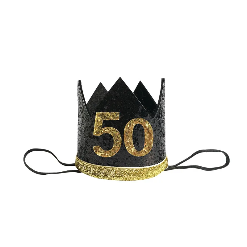 Birthday Crown Birthday Headband Set Chicinlife 1Pcs 30 40 50 60 Year Old Crown Birthday Headband Birthday Party Hat Anniversary Adult 30th Decor Supplies