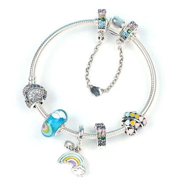

Keris Store 100% 925 Sterling Silver ZT0142 Magic Dream Neon Bracelet String Ornaments Gift Set Women Jewelry