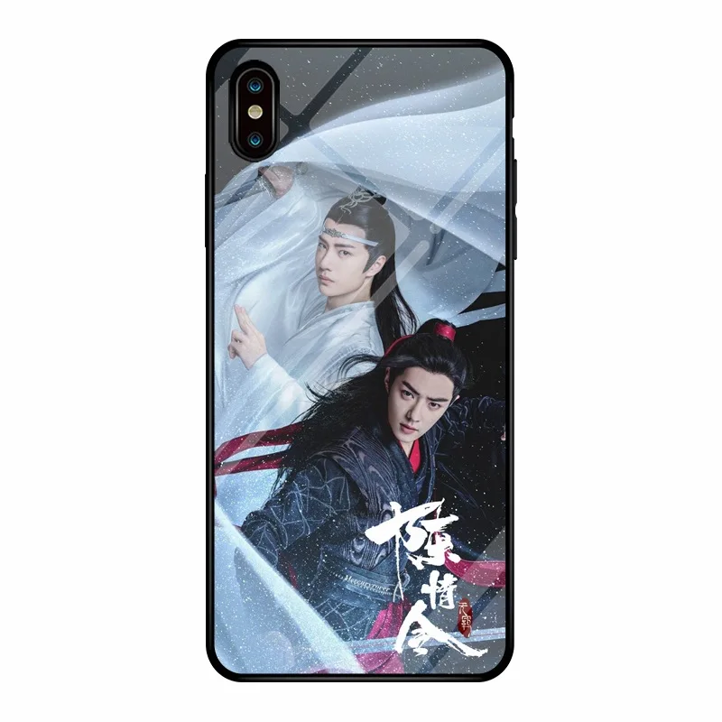 09 Wei WuXian Lan WangJi CHEN QING LING защитный чехол для телефона из закаленного стекла Xiao Zhan Wang Yibo - Цвет: 09