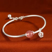 Cigovo браслет из стерлингового серебра 990 пробы, спроектированный женскими миноритариями, простой серебряный браслет, браслет серии Sen