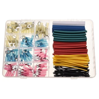 

220Pcs a Box,120 PCS Of Pure RV Hot Shrinkage Terminal &100 PCS Color Heat Shrinkable Tube Sets