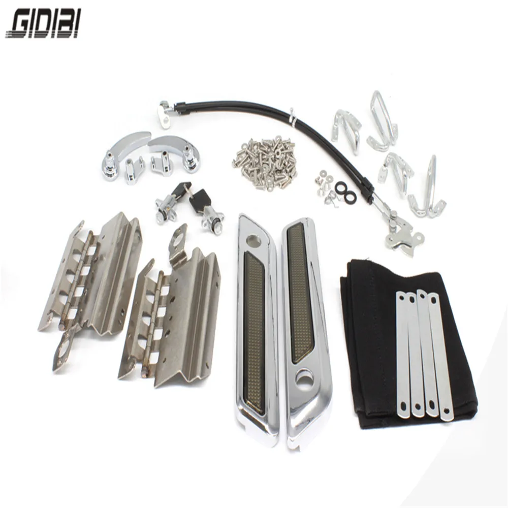 New Latches Cover Hinge Saddlebag Latch Hardware Set Kit For Road King,Street Glide,Electra Glide,Ultra-Classic 2014-2016 New Latches Cover Hinge Saddlebag Latch Hardware Set Kit For Road King,Street Glide,Electra Glide,Ultra-Classic 2014-2016