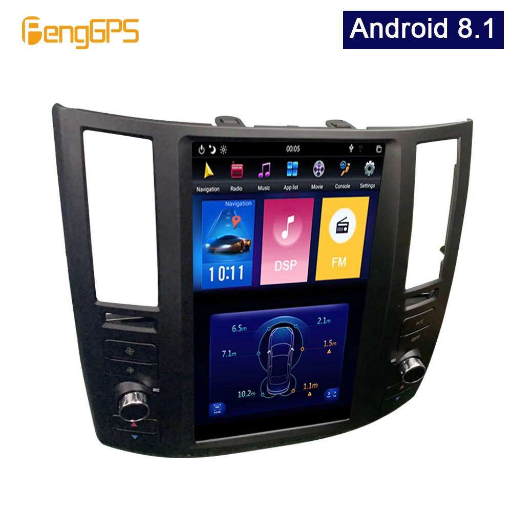 Android 8 1 Tesla стиль автомобиля радио вертикальный экран для Infiniti FX FX25 FX35 FX37 2003 + gps