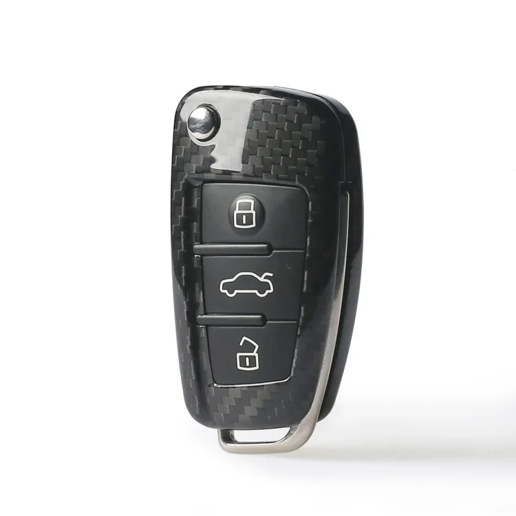 Автомобильный чехол из углеродного волокна для дистанционного ключа для Audi A6 TT A3 Q3 A1 A4 Q7 S3 S6