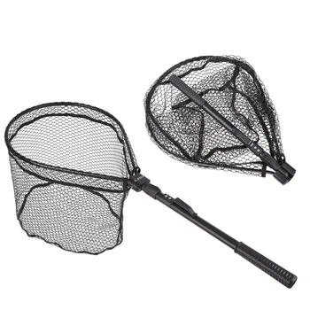 

1pcs Aluminum Alloy Fishing Net With Foldable Stick Fishing Tackle Poratable Landing Net