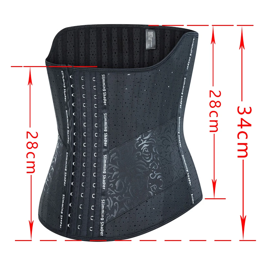 28/34cm 25 steel bones, strong waist belt, female slimming waist belt