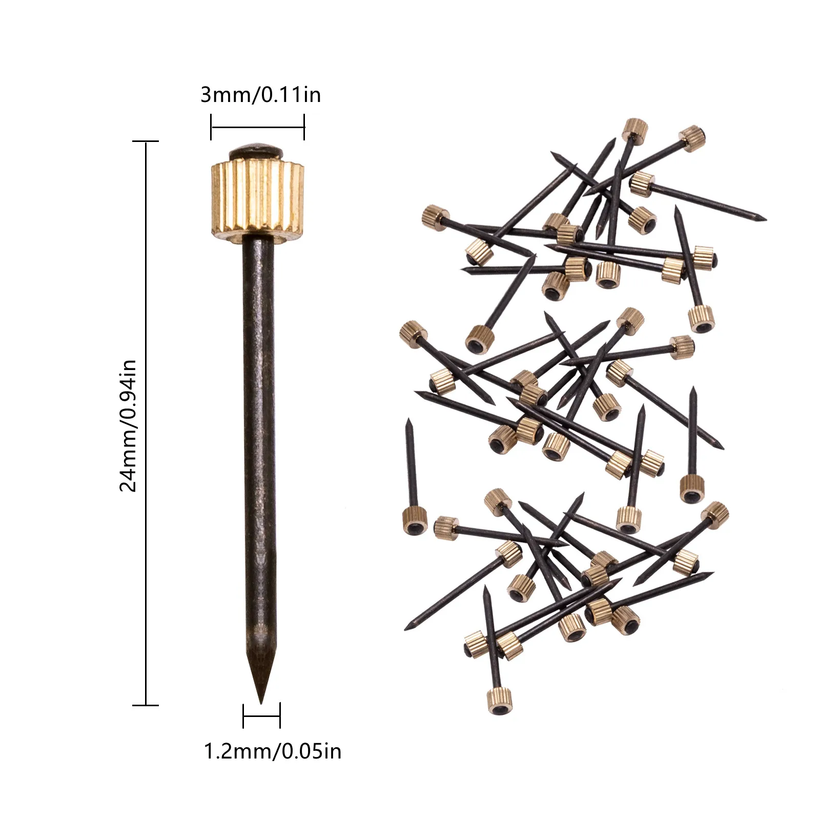 100pcs/lot Picture Hanging Nails Hardware Nail Kit Fits Picture